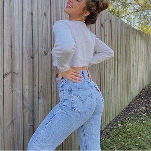 Levi's RIBCAGE STRAIGHT ANKLE ARITZIA S26 Tango